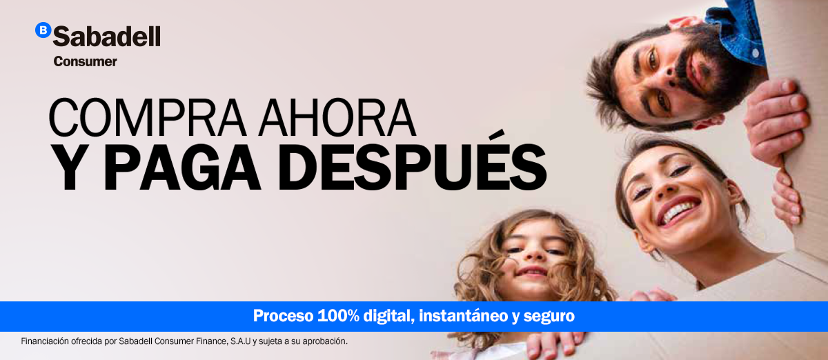 Proceso rápido y 100% digital con la confianza de Sabadell Consumer